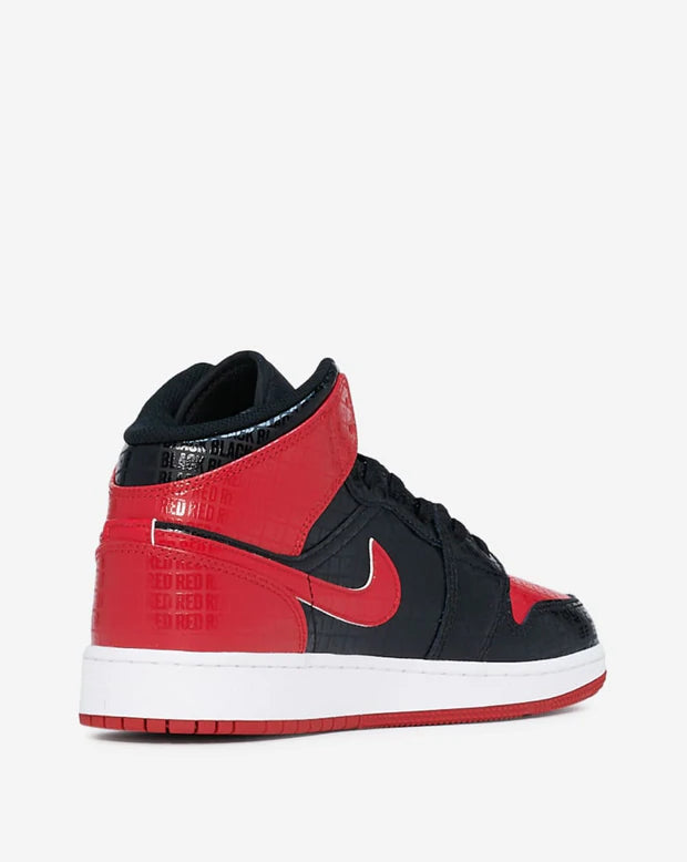 Air Jordan 1 Mid Bred Text (gs)