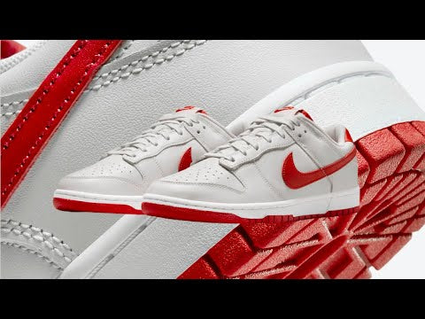 Nike Dunk Low Vast Grey Varsity Red (Men)
