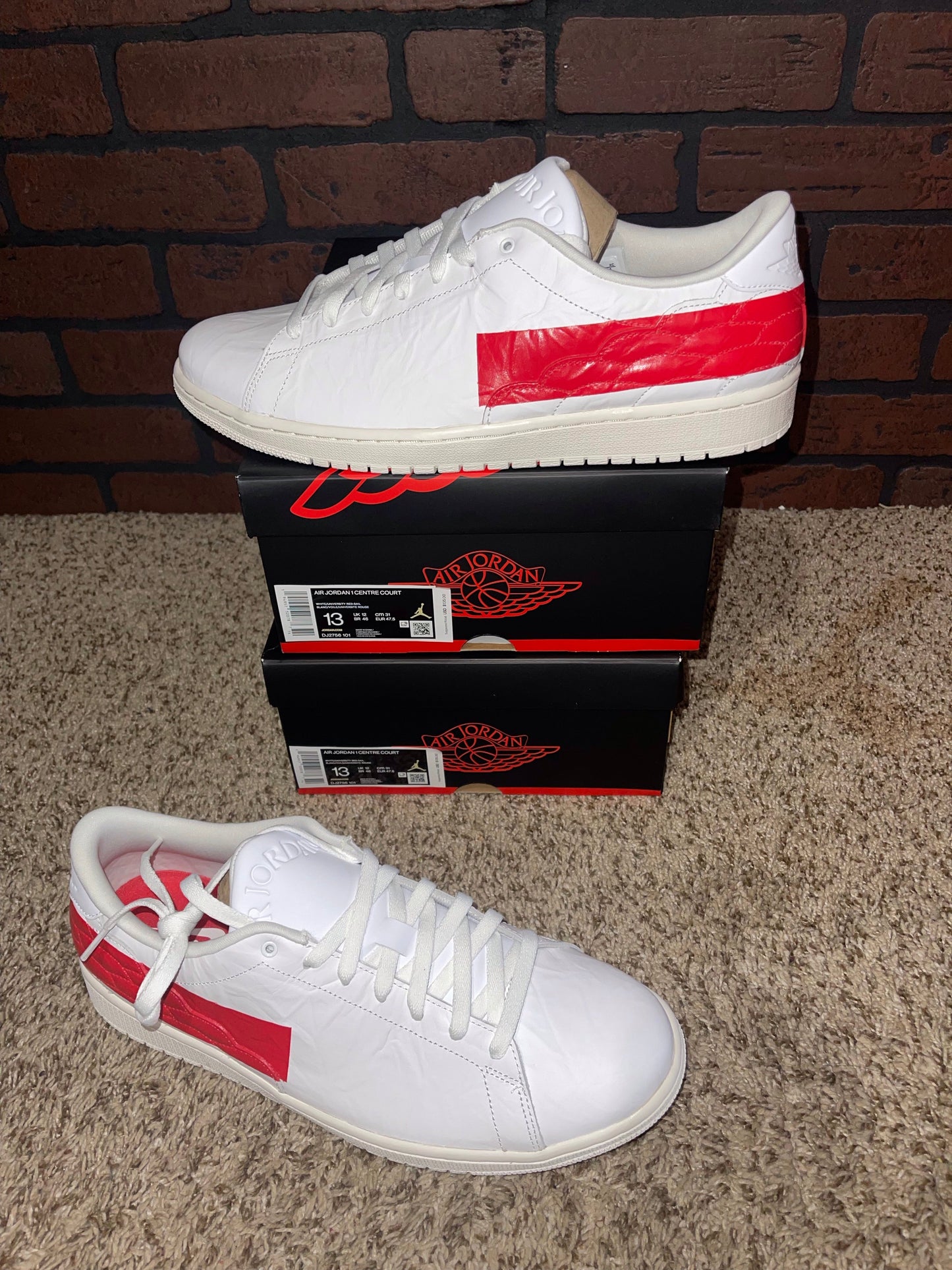 Air Jordan 1 Centre Court White University Red (Men)