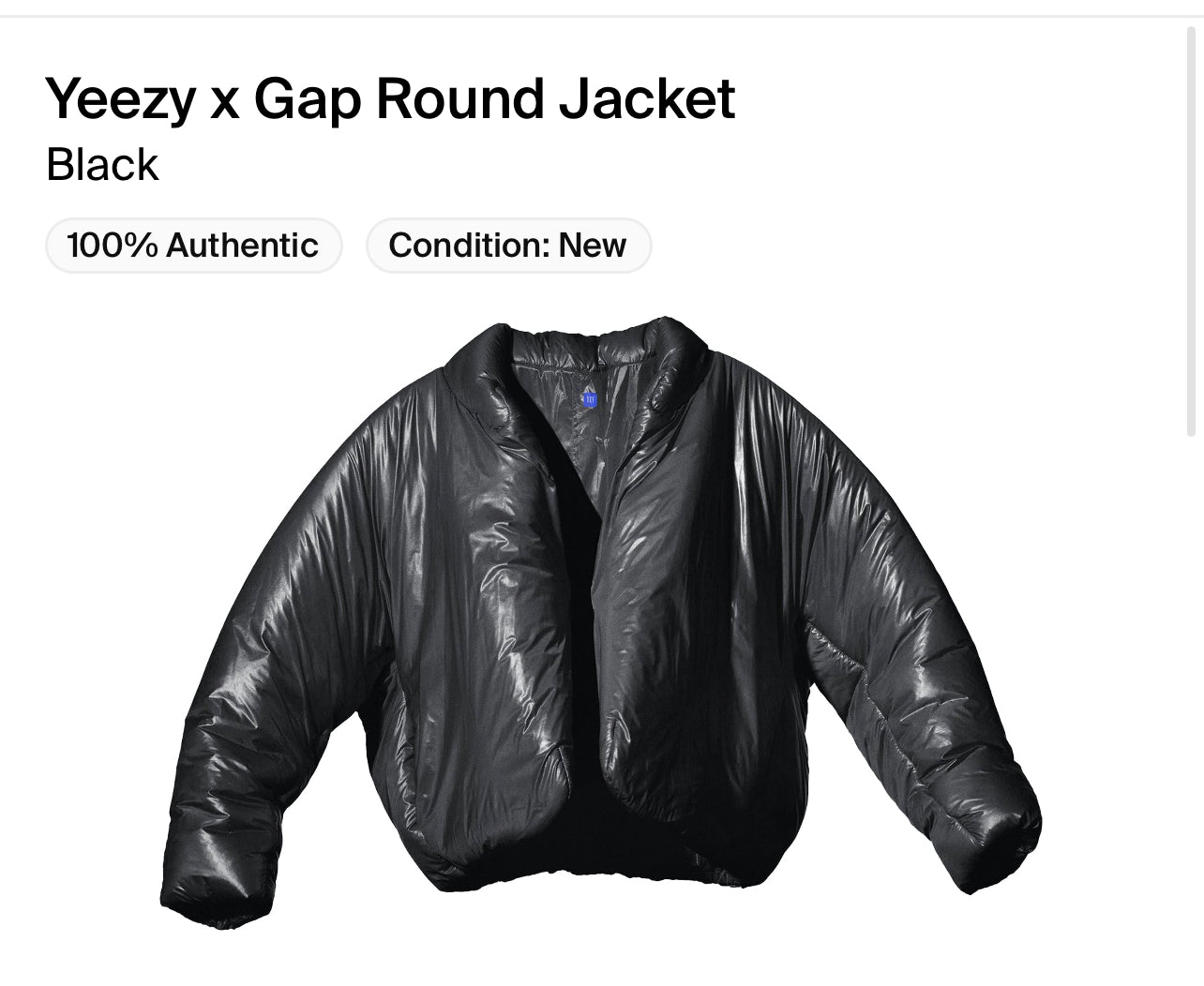 Yezzy x Gap Round Jacket