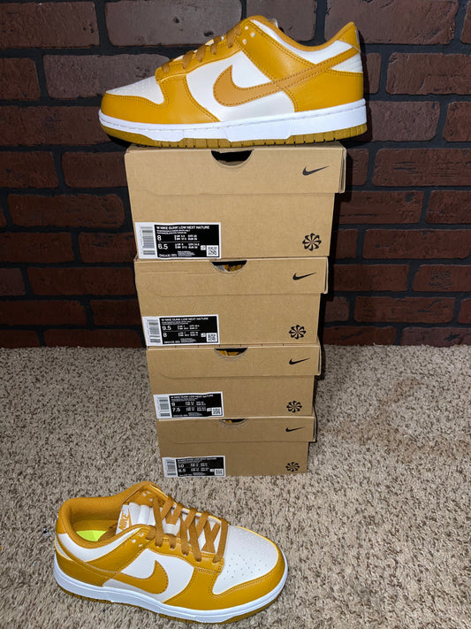 Nike Dunk Low Next Nature Phantom Gold Suede (Women)
