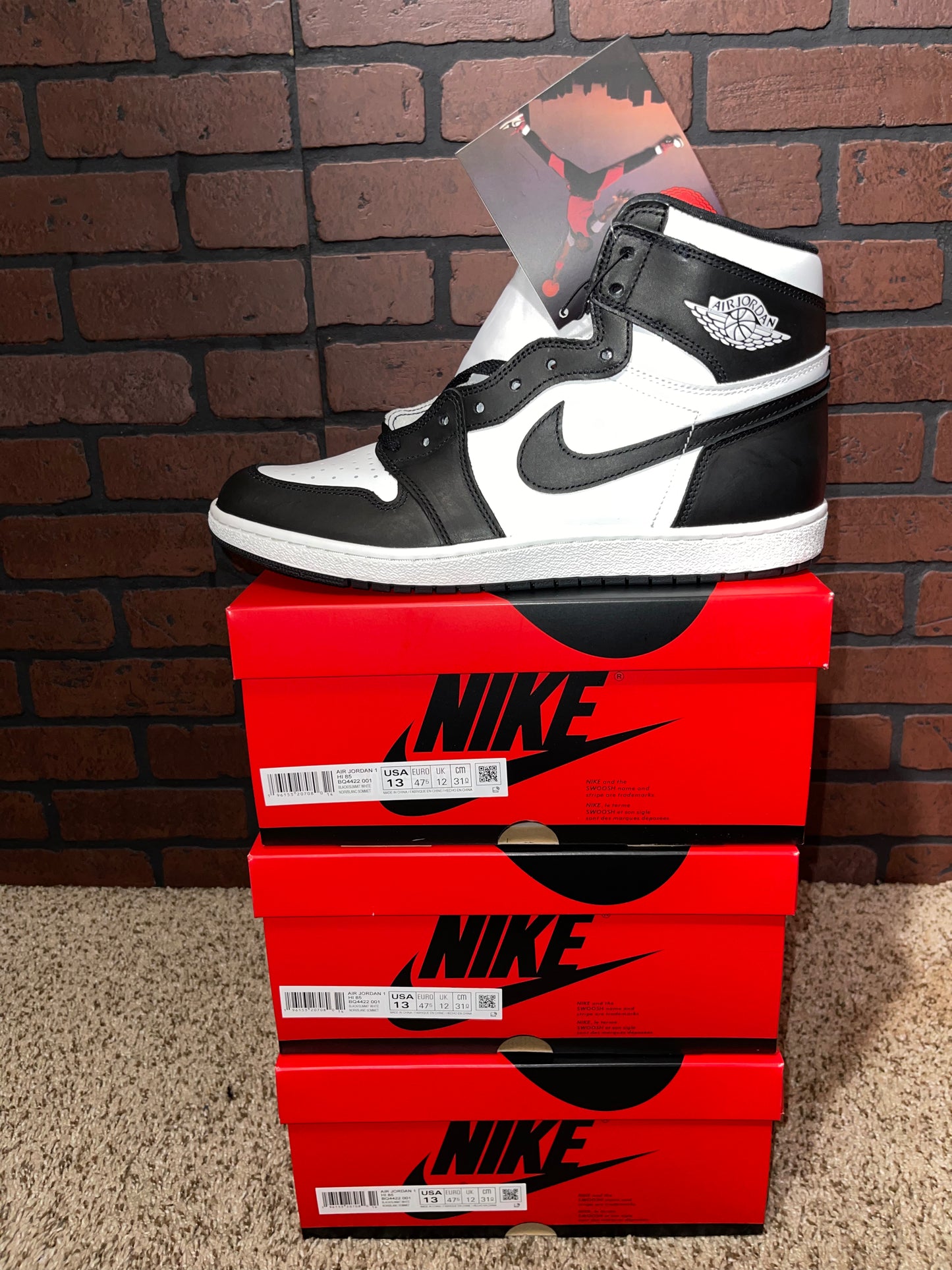 Air Jordan 1 Retro High 85’ Black White