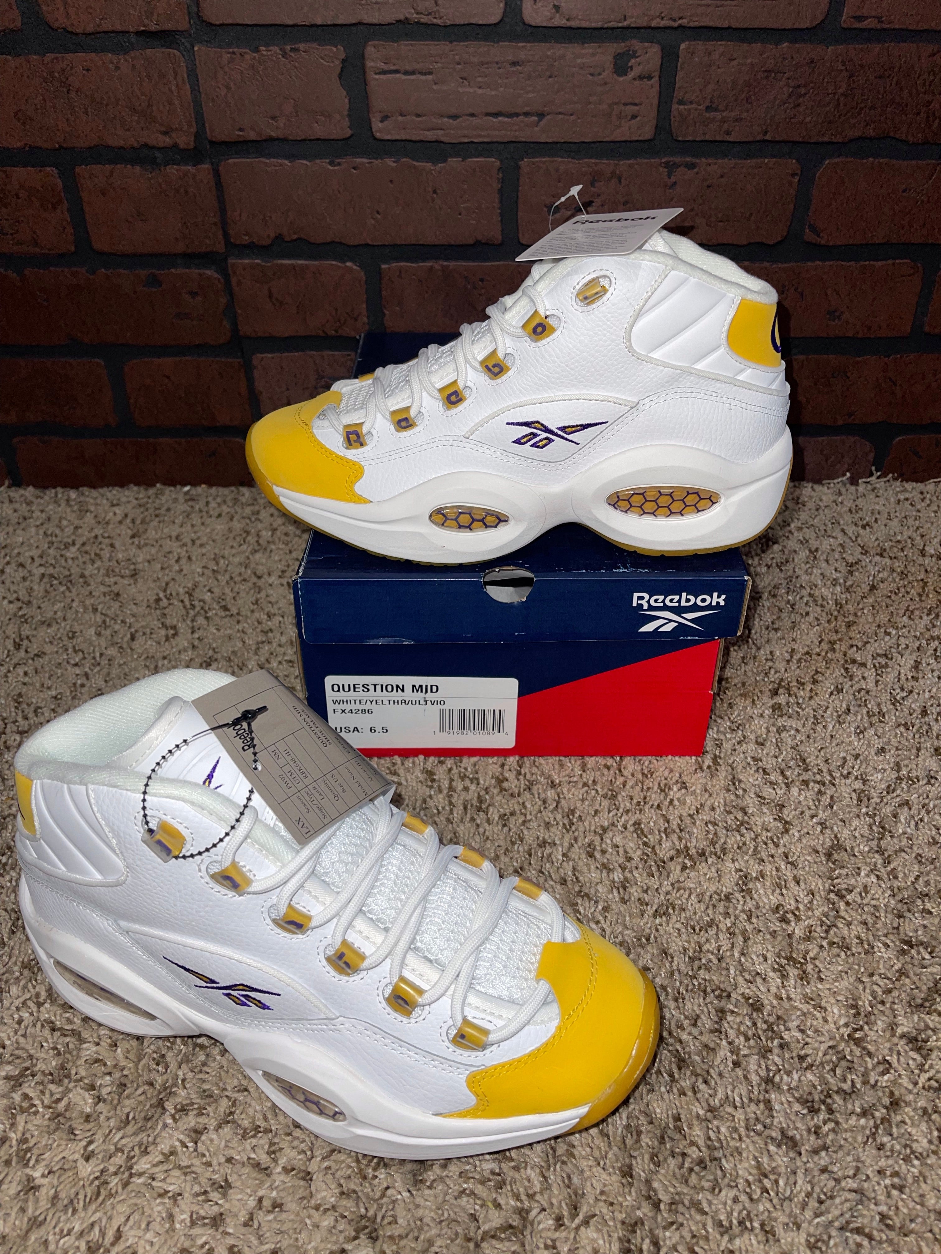 Reebok Question Mid Yellow Toe (gs) – JoeGotem