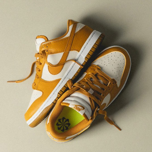 Nike Dunk Low Next Nature Phantom Gold Suede (Women)