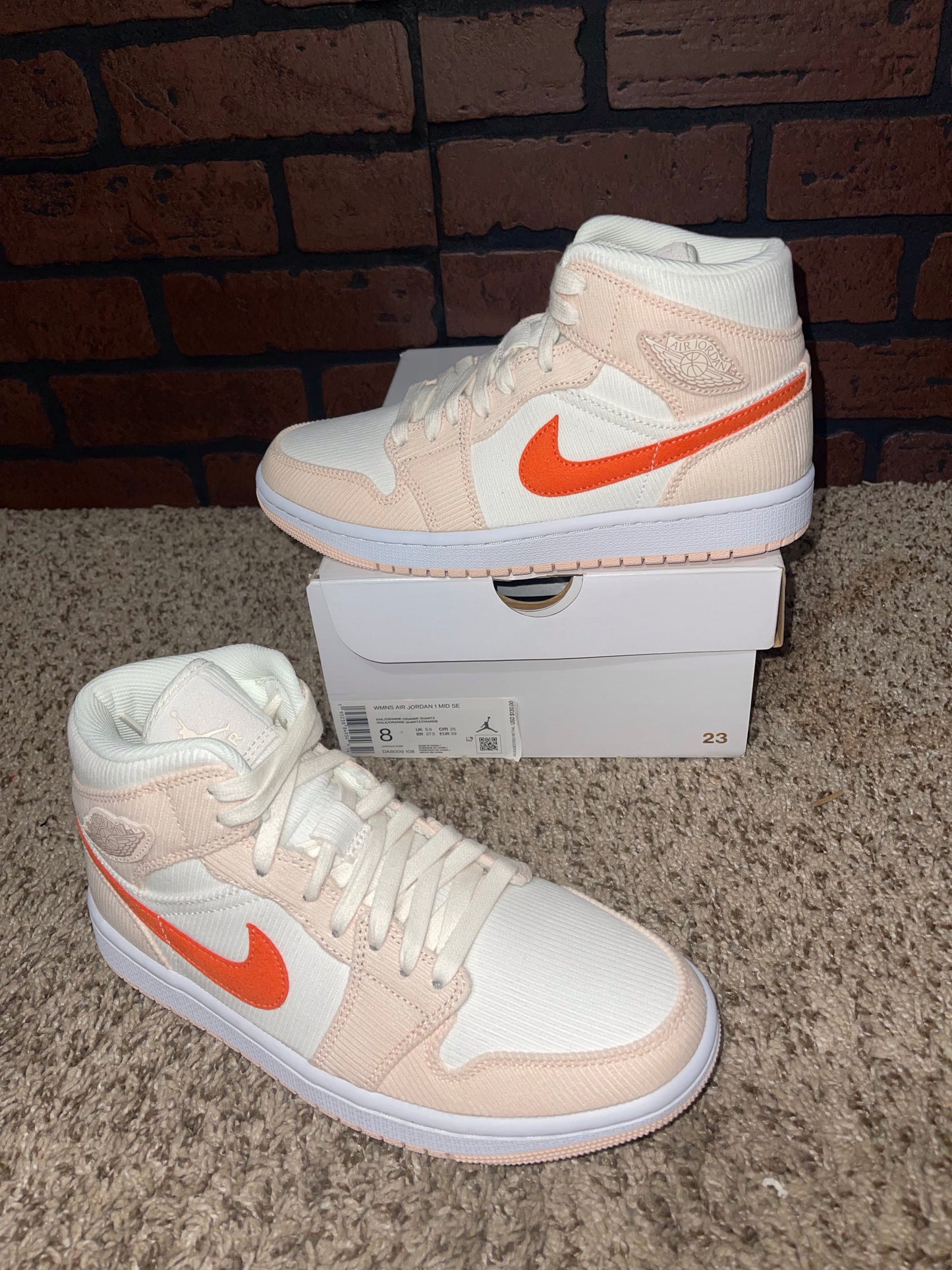 Air Jordan 1 Mid SE Corduroy Sail (Women)